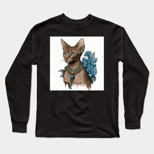 Abyssinian Sketch Long Sleeve T-Shirt